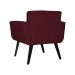 Poltrona Decorativa Geovana Veludo Bordo - Montanaris Decor