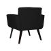 Poltrona Decorativa Geovana Veludo Preto - Montanaris Decor