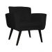 Poltrona Decorativa Geovana Veludo Preto - Montanaris Decor