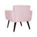 Poltrona Decorativa Geovana Veludo Rosa - Montanaris Decor