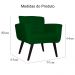 Poltrona Decorativa Geovana Veludo Verde - Montanaris Decor