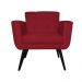 Poltrona Decorativa Geovana Veludo Vermelho - Montanaris Decor