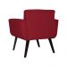 Poltrona Decorativa Geovana Veludo Vermelho - Montanaris Decor