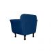 Poltrona Decorativa Helena Veludo Azul Marinho  - Montanris Decor