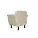 Poltrona Decorativa Helena Veludo Bege  - Montanris Decor