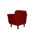 Poltrona Decorativa Helena Veludo Bordô  - Montanris Decor