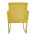 Poltrona Decorativa Klara Base Gold Veludo Amarelo - Montanaris Decor