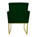 Poltrona Decorativa Klara Base Gold Veludo Verde - Montanaris Decor