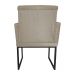 Poltrona Decorativa Klara Base Preto Veludo Bege - Montanaris Decor