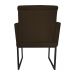 Poltrona Decorativa Klara Base Preto Veludo Marrom - Montanaris Decor