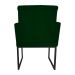 Poltrona Decorativa Klara Base Preto Veludo Verde - Montanaris Decor