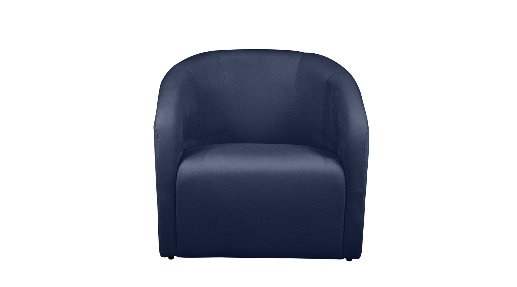 Poltrona Decorativa Lara Veludo Azul Marinho - Montanaris Decor