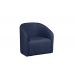 Poltrona Decorativa Lara Veludo Azul Marinho - Montanaris Decor