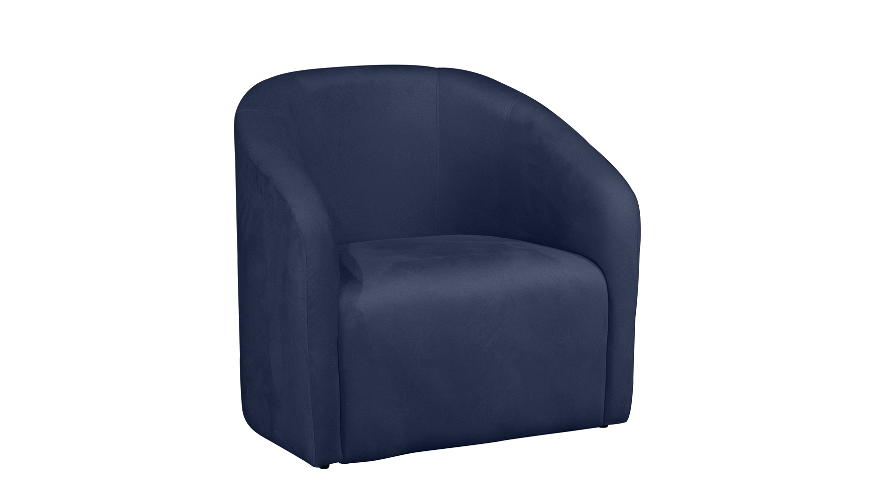 Poltrona Decorativa Lara Veludo Azul Marinho - Montanaris Decor