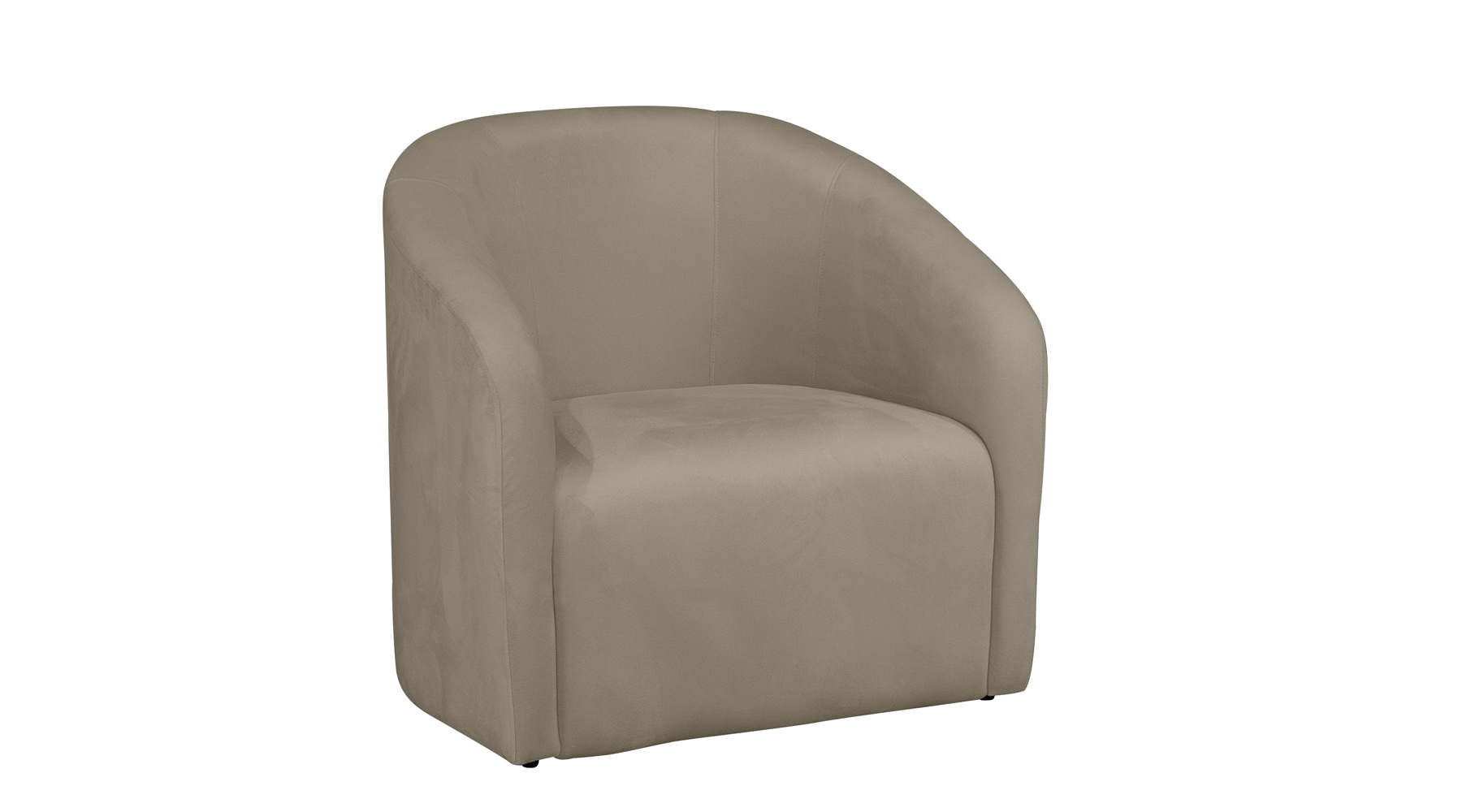 Poltrona Decorativa Lara Veludo Bege - Montanaris Decor