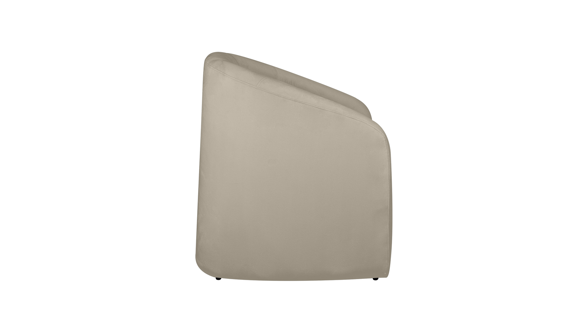 Poltrona Decorativa Lara Veludo Bege - Montanaris Decor