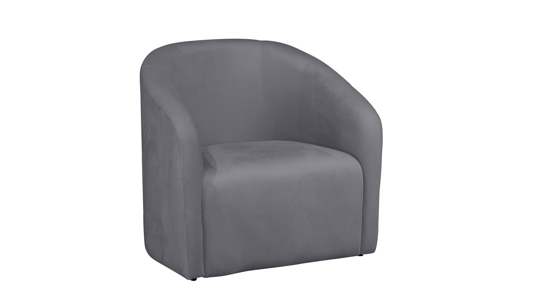 Poltrona Decorativa Lara Veludo Cinza - Montanaris Decor