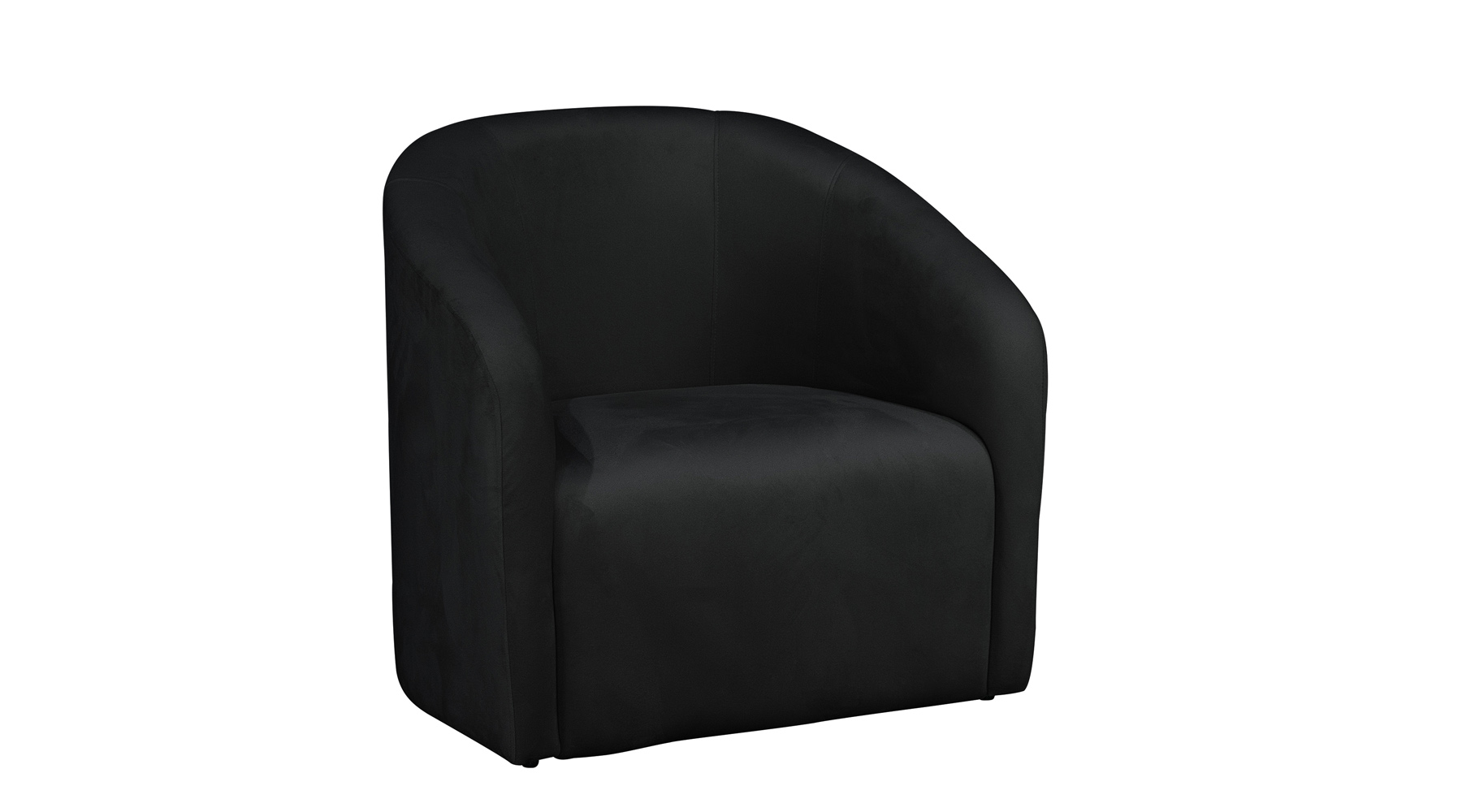 Poltrona Decorativa Lara Veludo Preto - Montanaris Decor