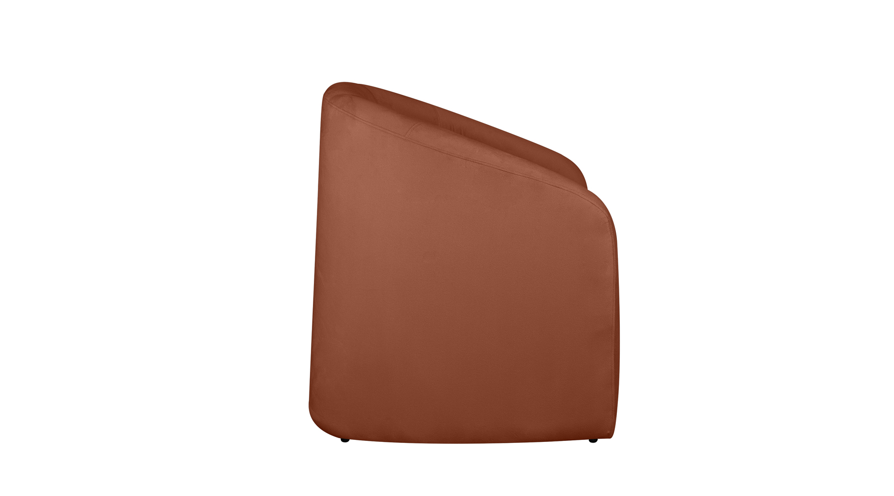 Poltrona Decorativa Lara Veludo Terracota - Montanaris Decor