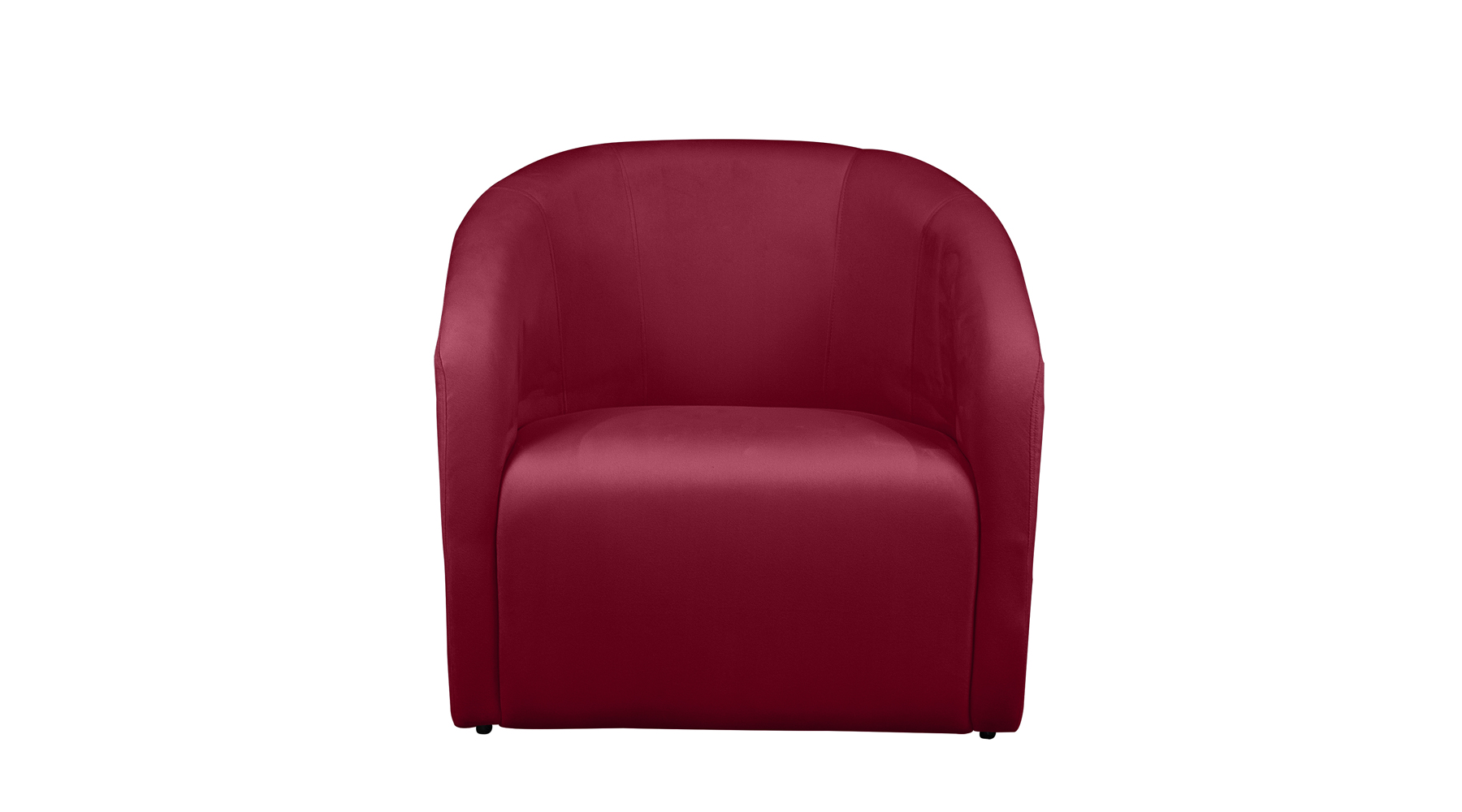 Poltrona Decorativa Lara Veludo Vermelho - Montanaris Decor