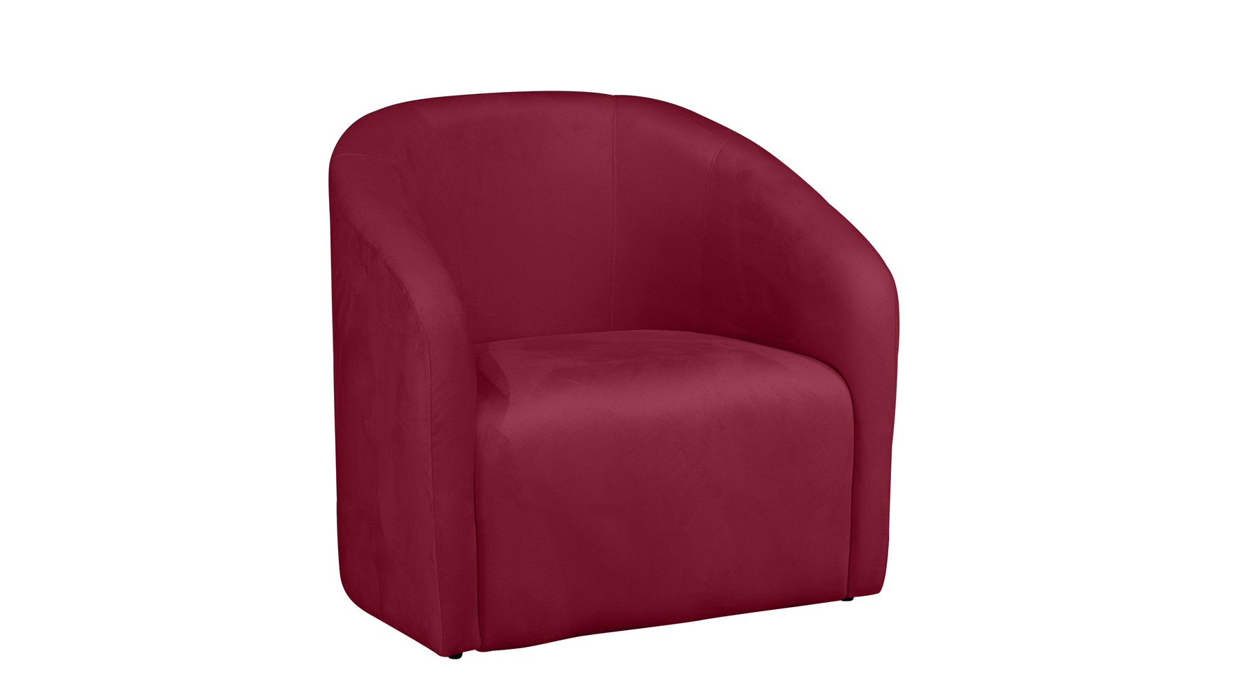 Poltrona Decorativa Lara Veludo Vermelho - Montanaris Decor