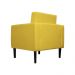 Poltrona Decorativa Leticia Slim Veludo Amarelo - Montanaris Decor