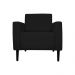 Poltrona Decorativa Leticia Slim Veludo Preto - Montanaris Decor