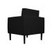 Poltrona Decorativa Leticia Slim Veludo Preto - Montanaris Decor