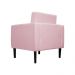 Poltrona Decorativa Leticia Slim Veludo Rosa - Montanaris Decor