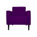 Poltrona Decorativa Leticia Slim Veludo Roxo - Montanaris Decor