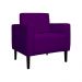 Poltrona Decorativa Leticia Slim Veludo Roxo - Montanaris Decor