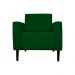 Poltrona Decorativa Leticia Slim Veludo Verde - Montanaris Decor