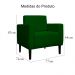 Poltrona Decorativa Leticia Slim Veludo Verde - Montanaris Decor