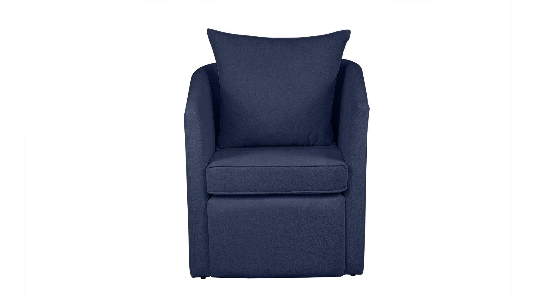 Poltrona Decorativa Manuela Boucle Azul Marinho - Montanaris Decor