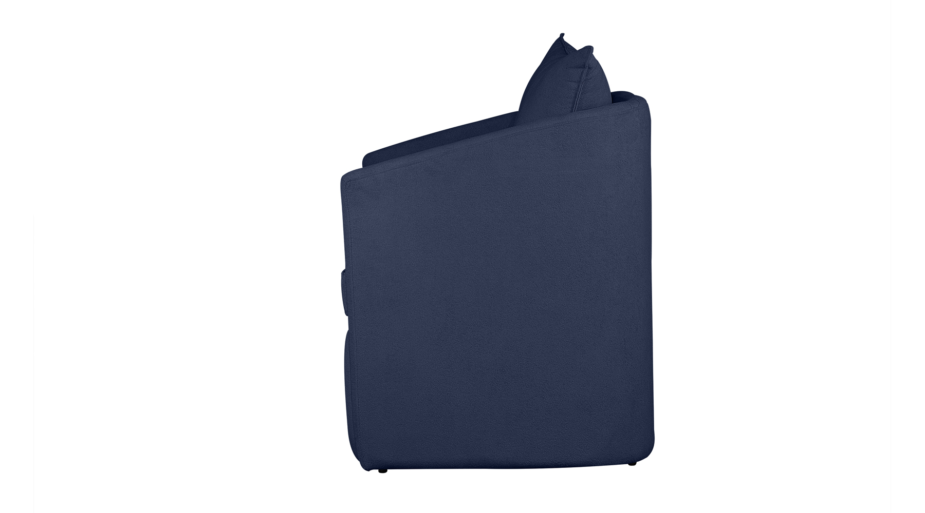Poltrona Decorativa Manuela Boucle Azul Marinho - Montanaris Decor