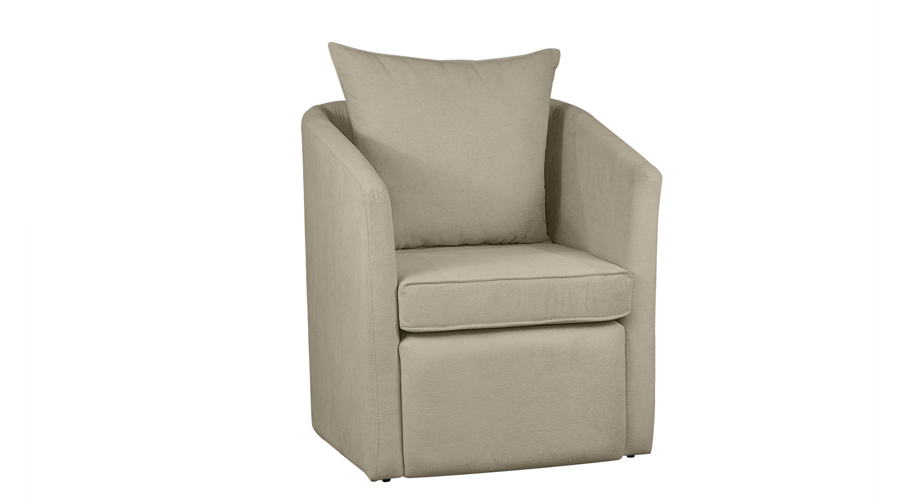 Poltrona Decorativa Manuela Boucle Bege  - Montanaris Decor