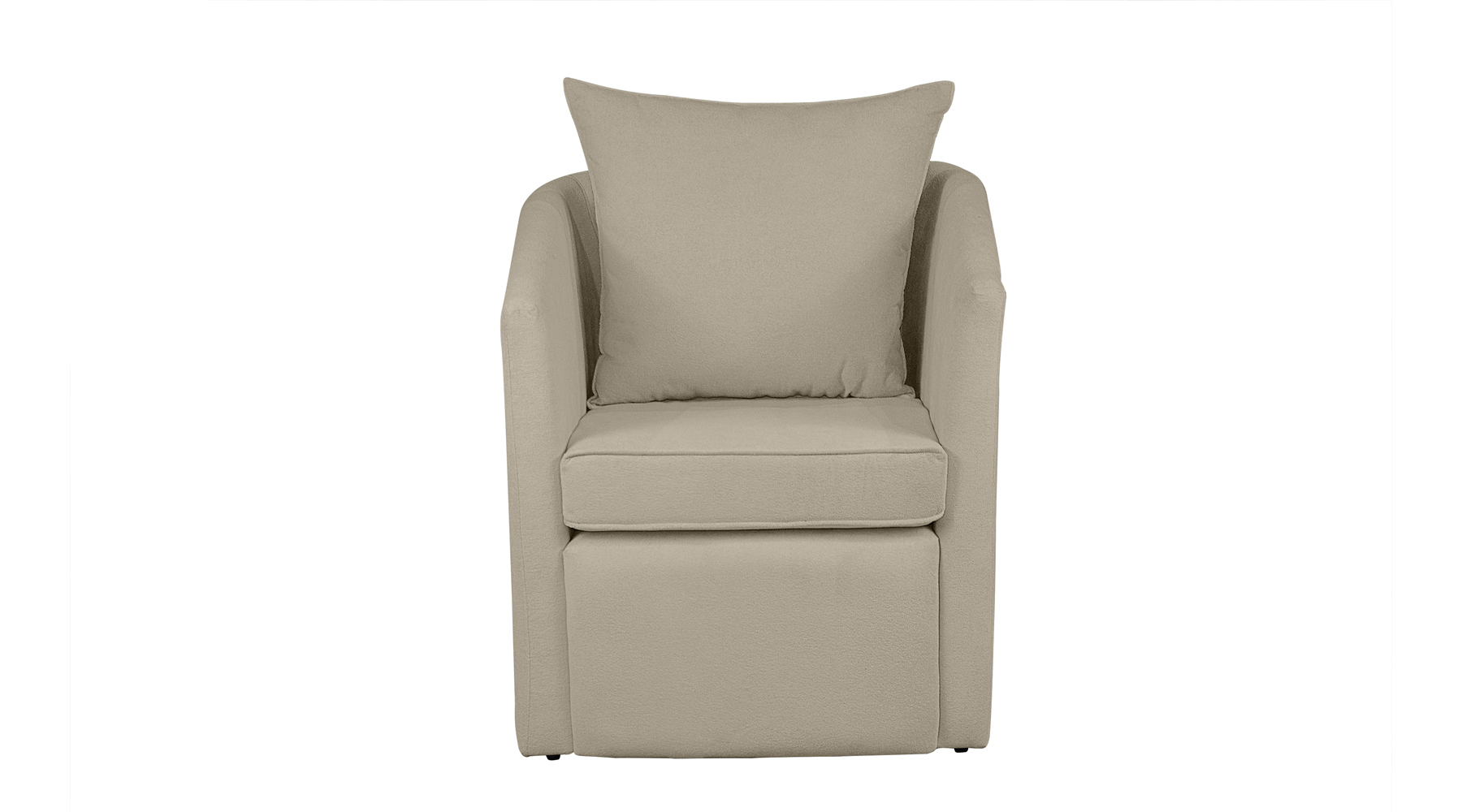 Poltrona Decorativa Manuela Boucle Bege  - Montanaris Decor