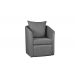 Poltrona Decorativa Manuela Boucle Cinza - Montanaris Decor
