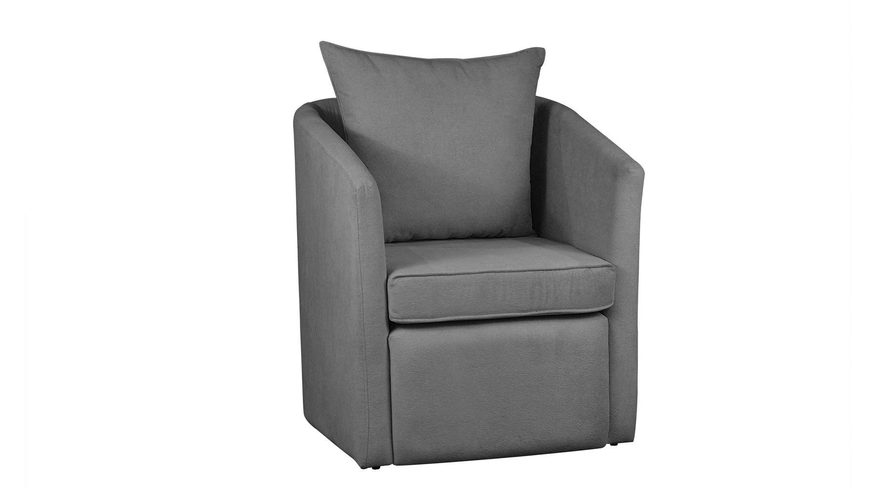 Poltrona Decorativa Manuela Boucle Cinza - Montanaris Decor