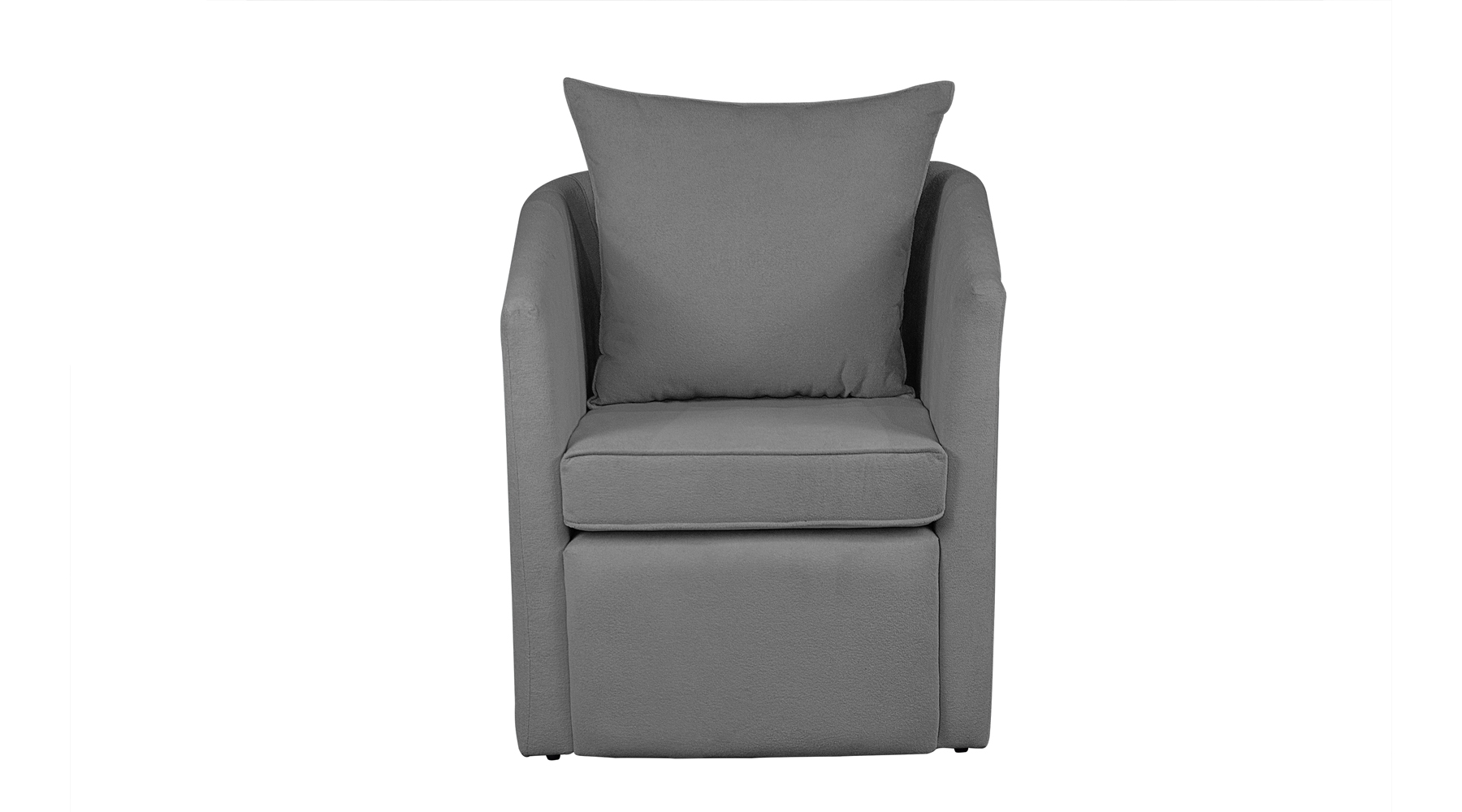Poltrona Decorativa Manuela Boucle Cinza - Montanaris Decor