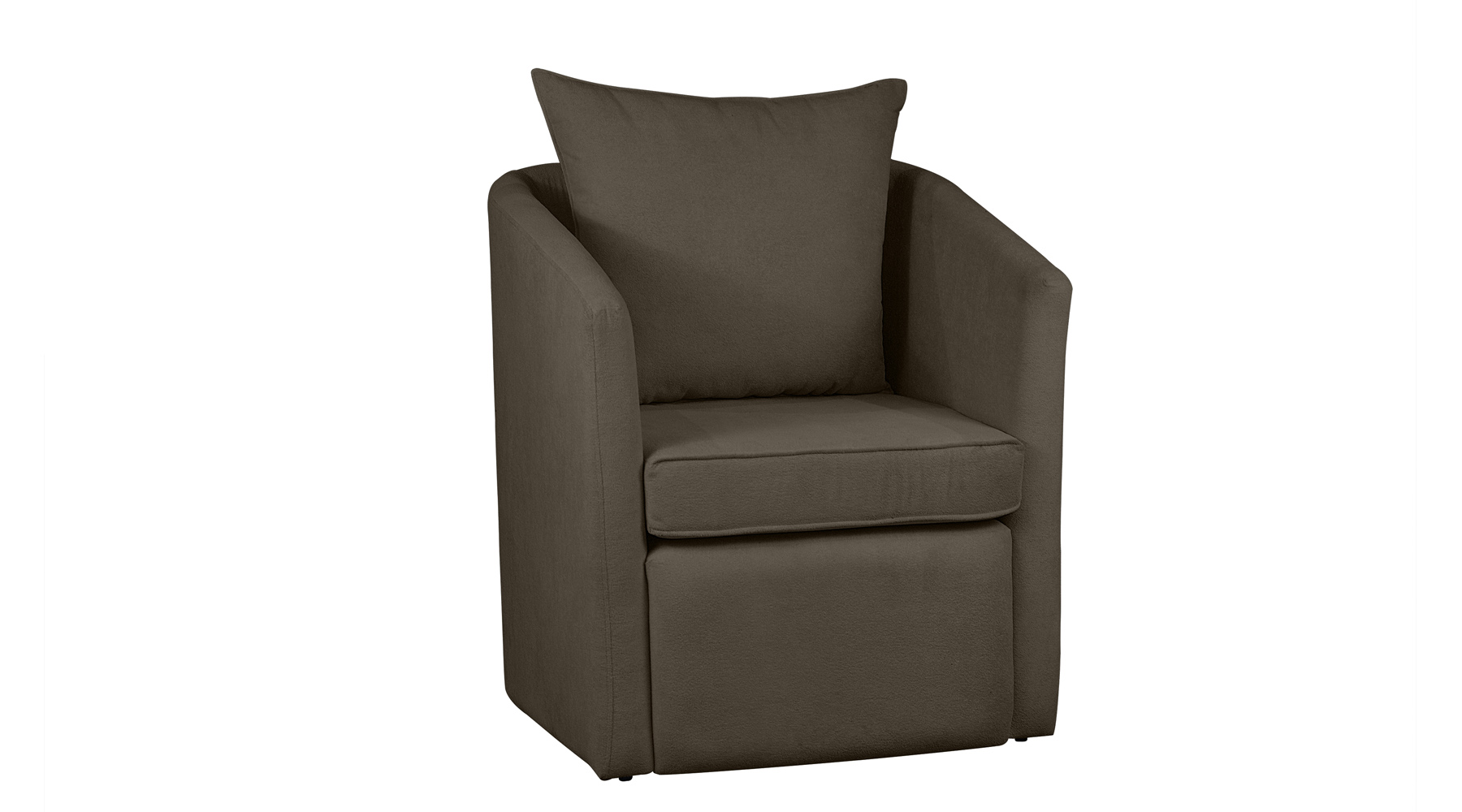 Poltrona Decorativa Manuela Boucle Marrom - Montanaris Decor