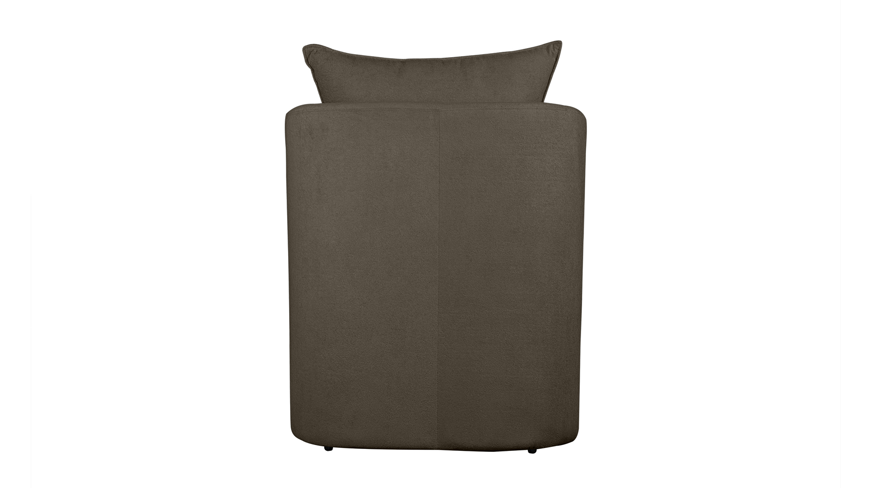 Poltrona Decorativa Manuela Boucle Marrom - Montanaris Decor