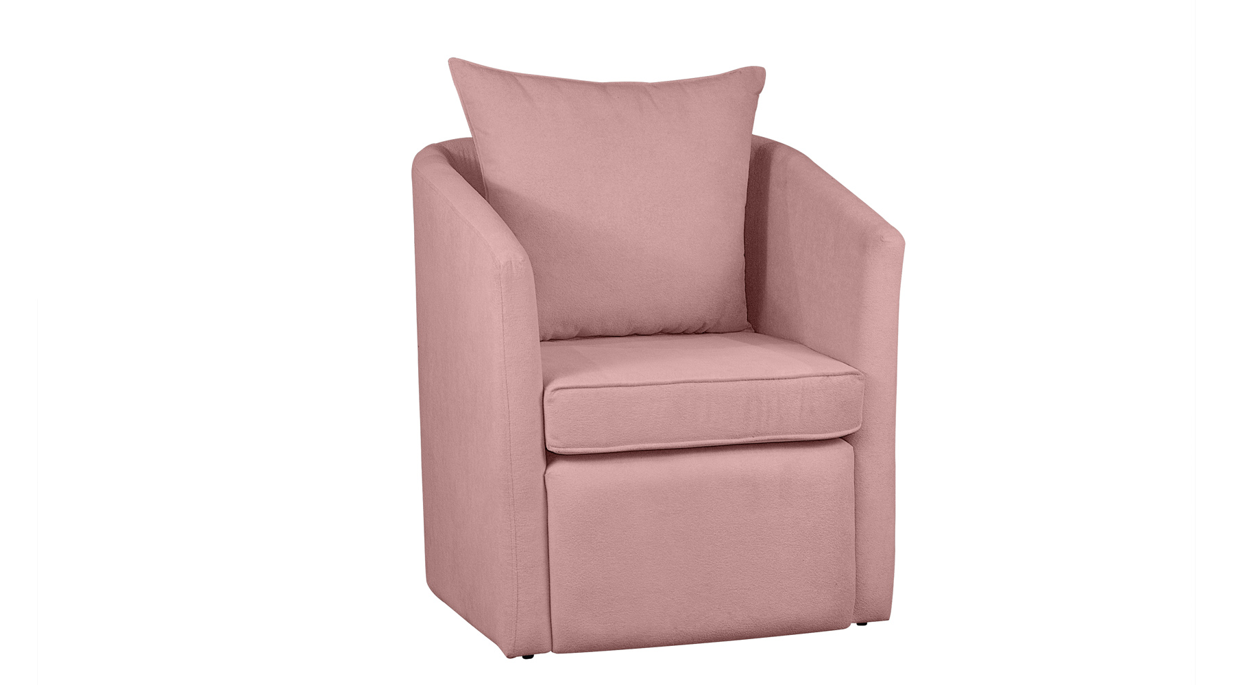 Poltrona Decorativa Manuela Boucle Rosa - Montanaris Decor