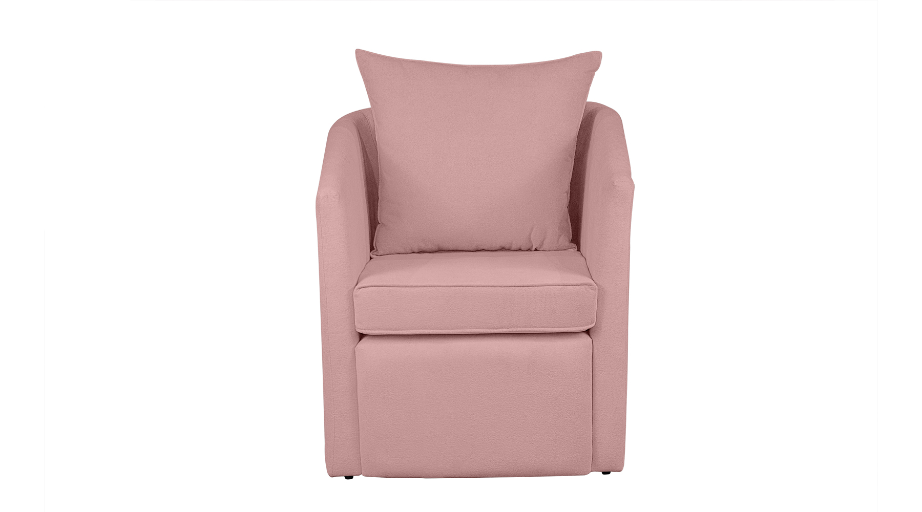 Poltrona Decorativa Manuela Boucle Rosa - Montanaris Decor