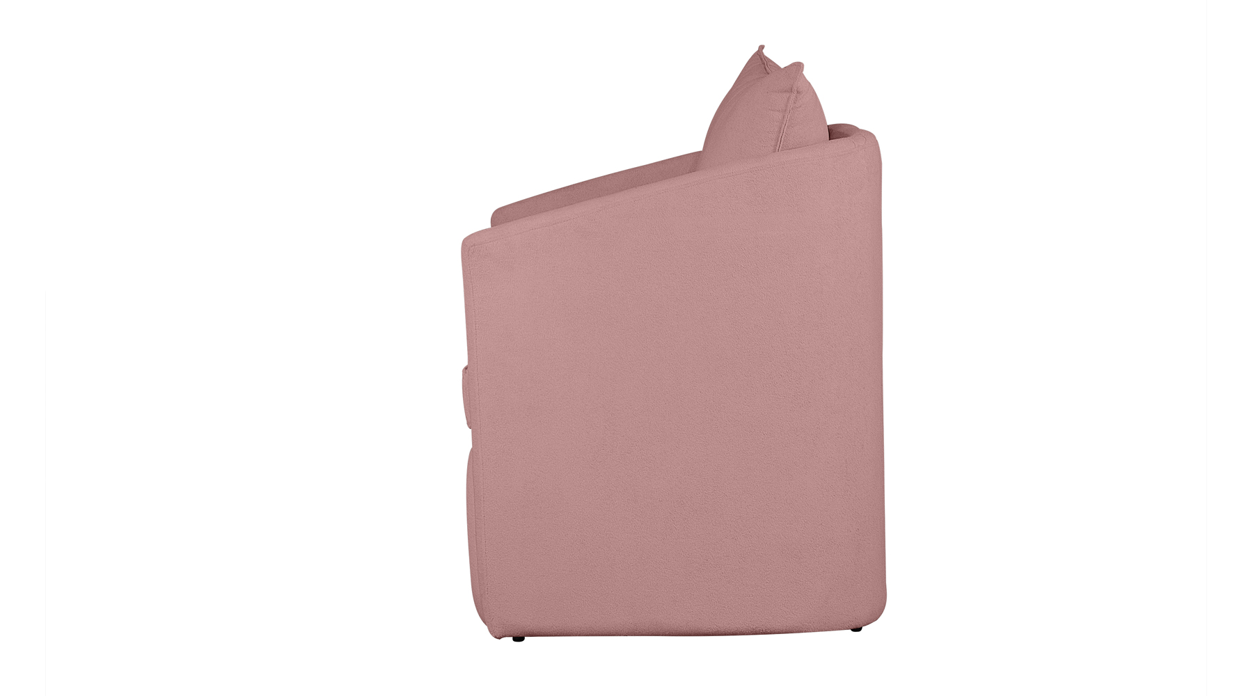 Poltrona Decorativa Manuela Boucle Rosa - Montanaris Decor