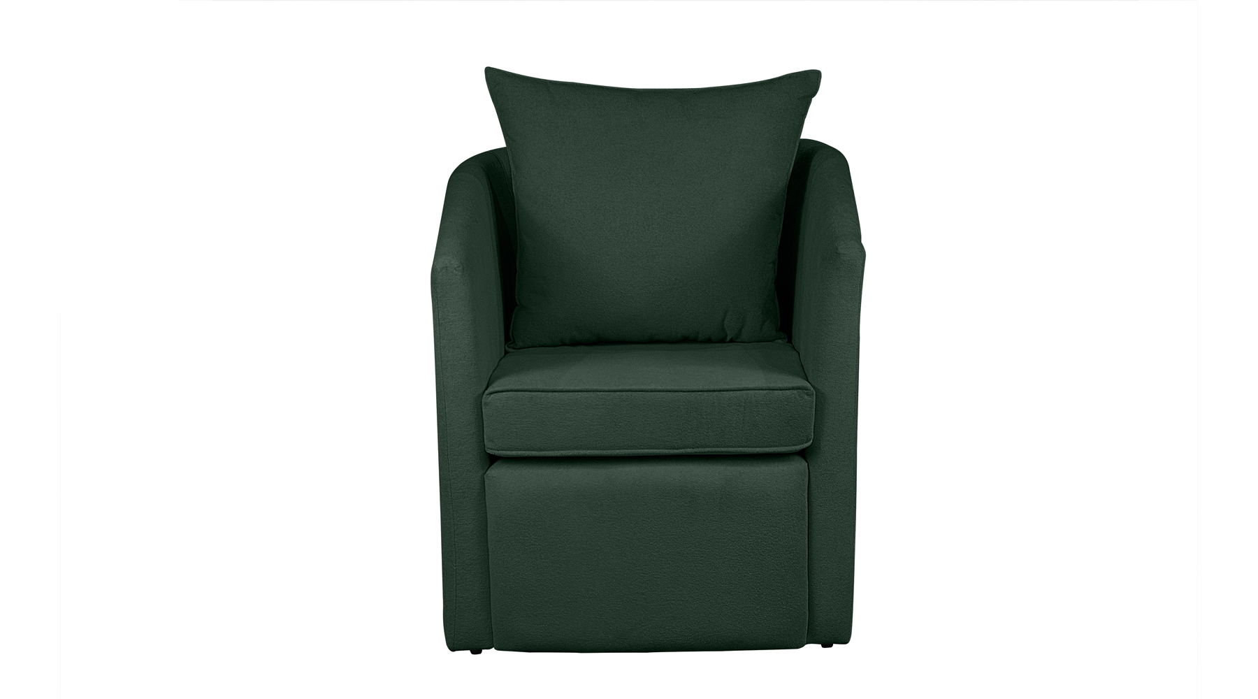 Poltrona Decorativa Manuela Boucle Verde - Montanaris Decor