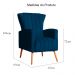 Poltrona Decorativa Melinda Veludo Azul Marinho - Montanaris Decor