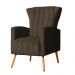 Poltrona Decorativa Melinda Veludo Marrom - Montanaris Decor