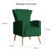 Poltrona Decorativa Melinda Veludo Verde - Montanaris Decor