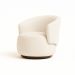 Poltrona Decorativa Sala Estar Orgânica Beatriz Boucle Bege  - Montanaris Decor